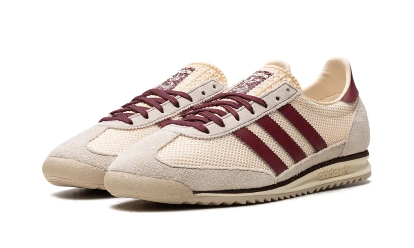 More Adidas Shoes SL 72 OG WMNS 'Beige / Burgundy'